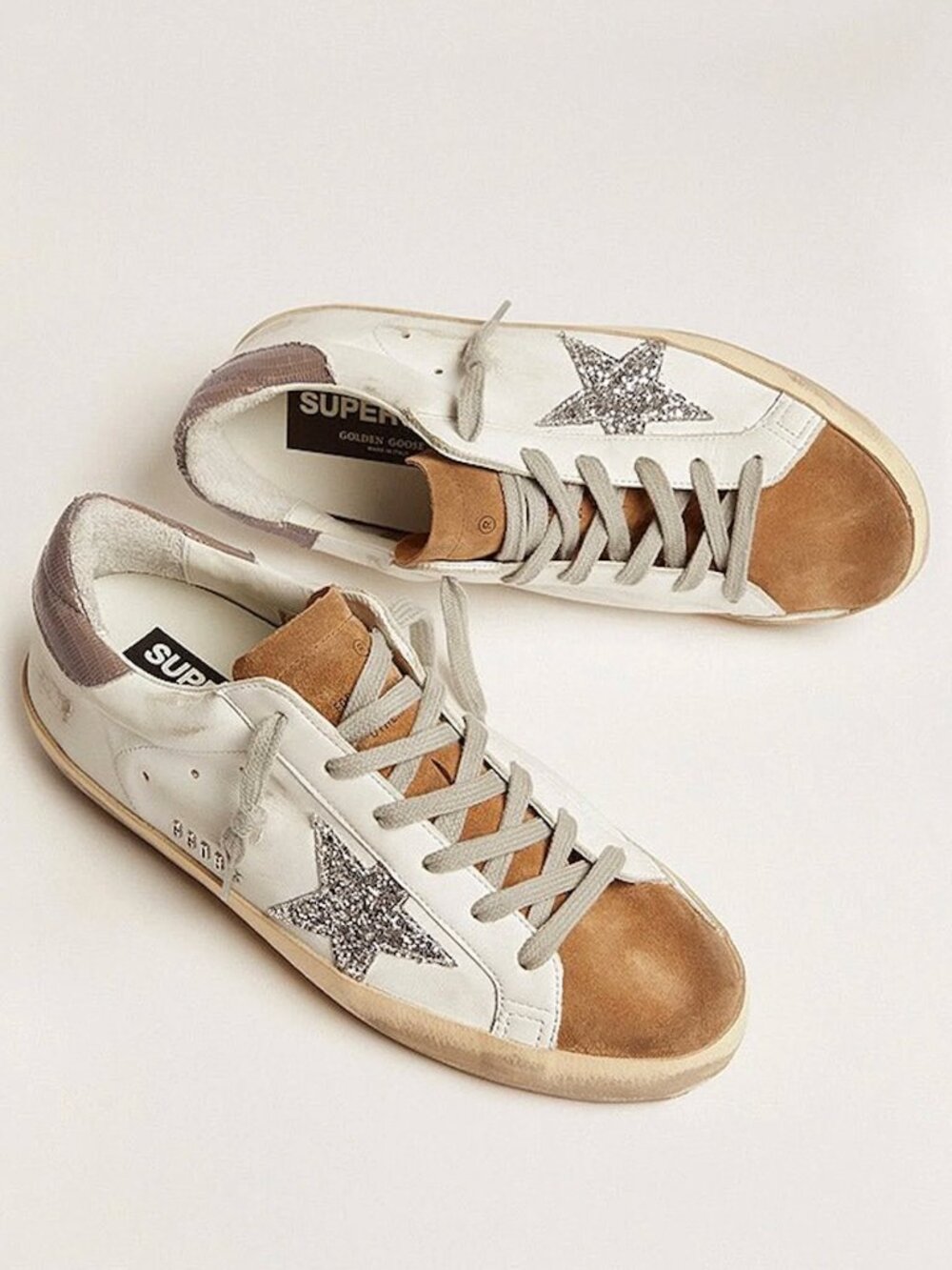 Golden Goose Super-Star Suede Star Glitter